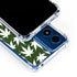 Marijuana Leaf White Pattern Moto G 5G (2024) Clear Case
